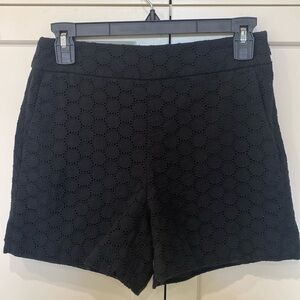 Jcrew black side zip shorts. Never worn! Size 2.